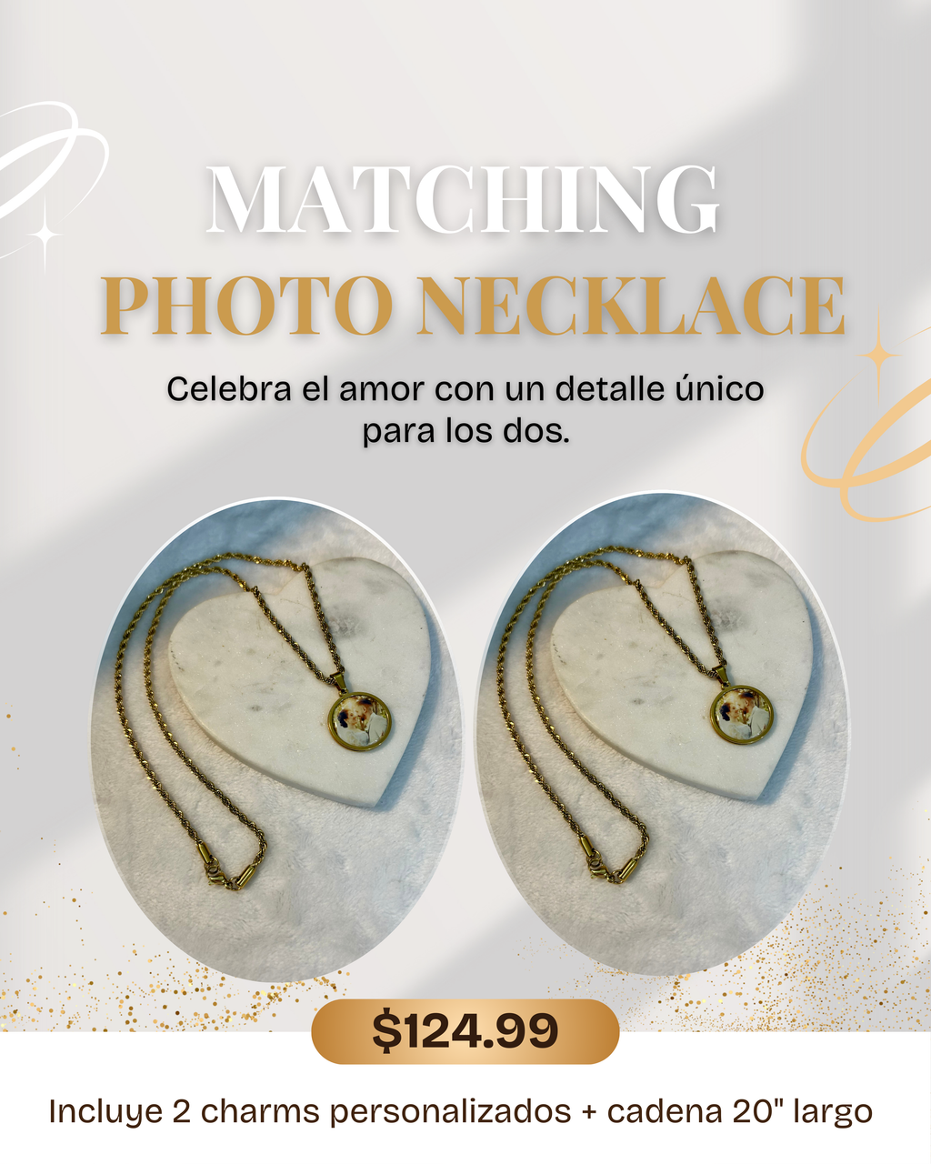 Matching Photo Necklace
