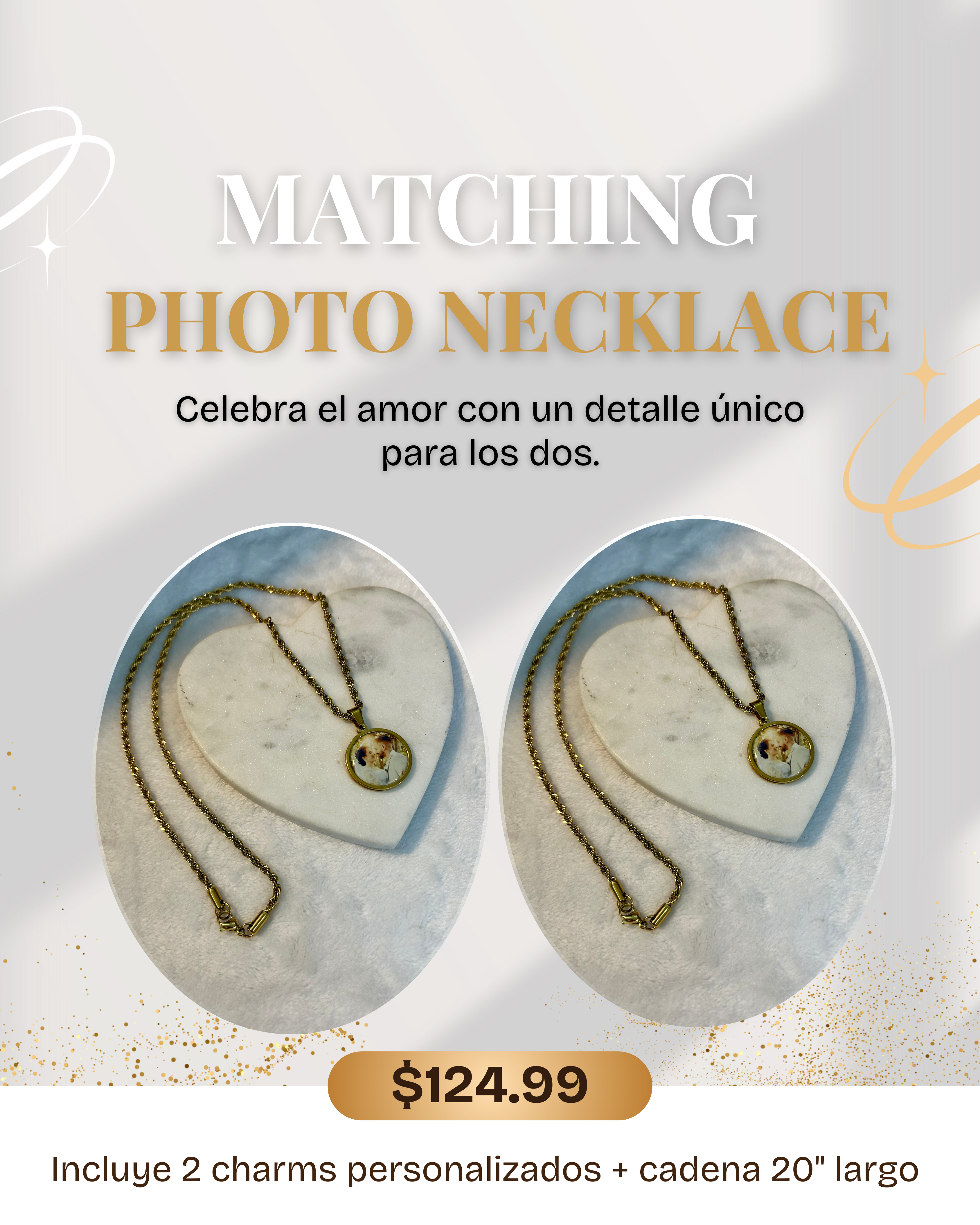 Matching Photo Necklace