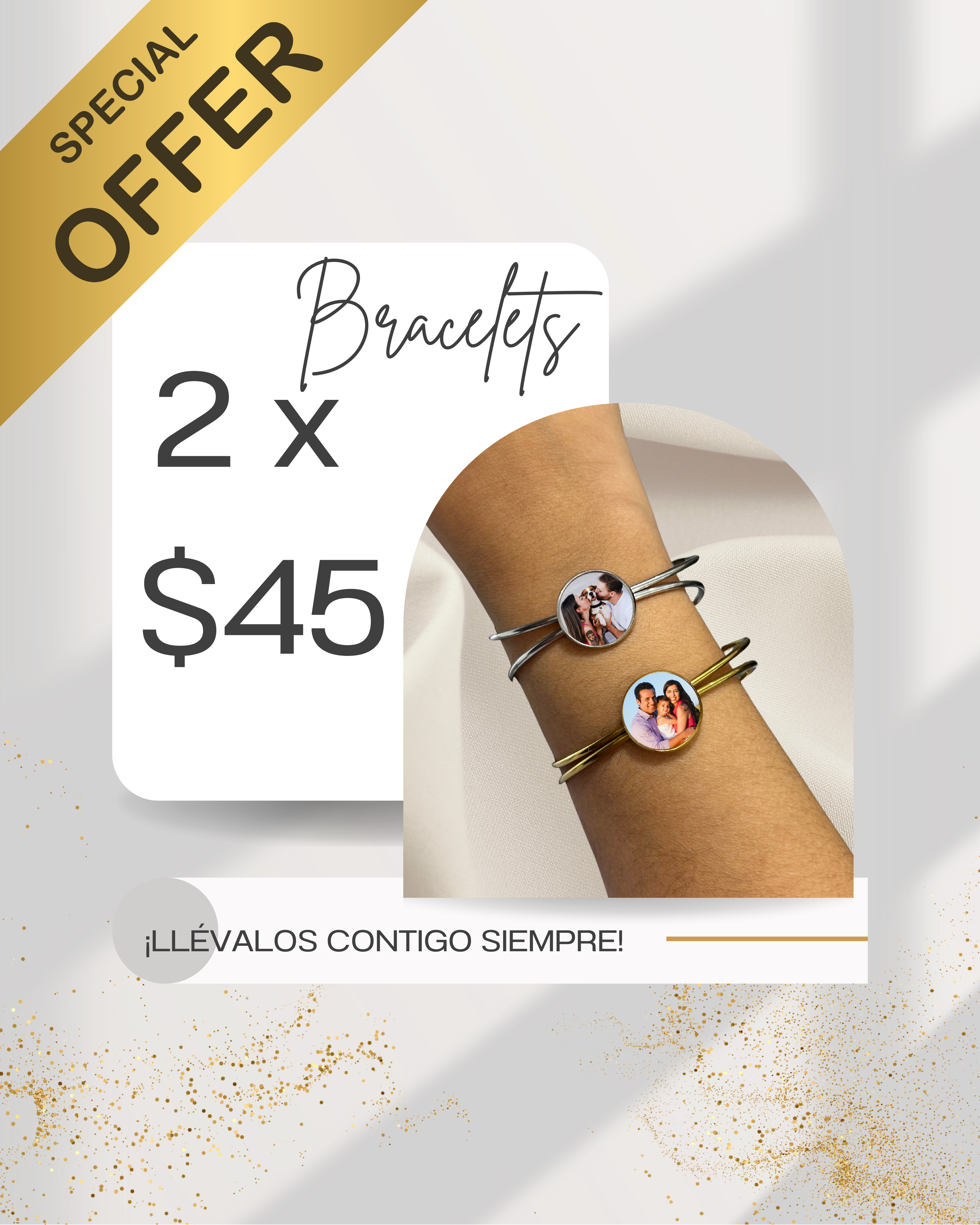 Oferta: 2 Bracelets x $45