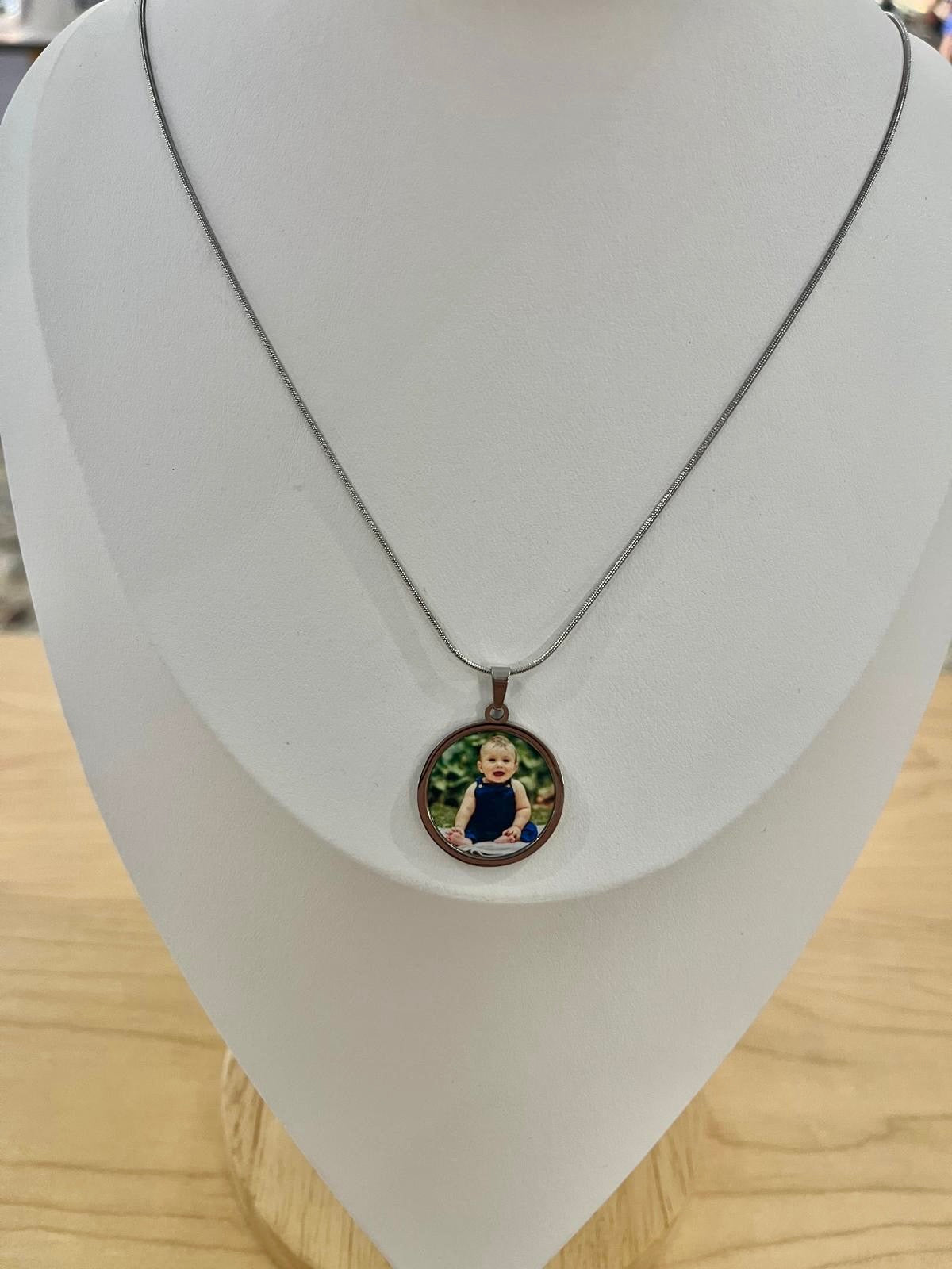 Cadena silver + charm personalizado