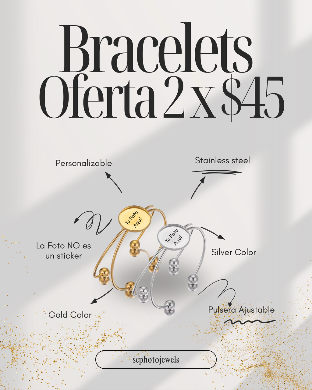Oferta: 2 Bracelets x $45