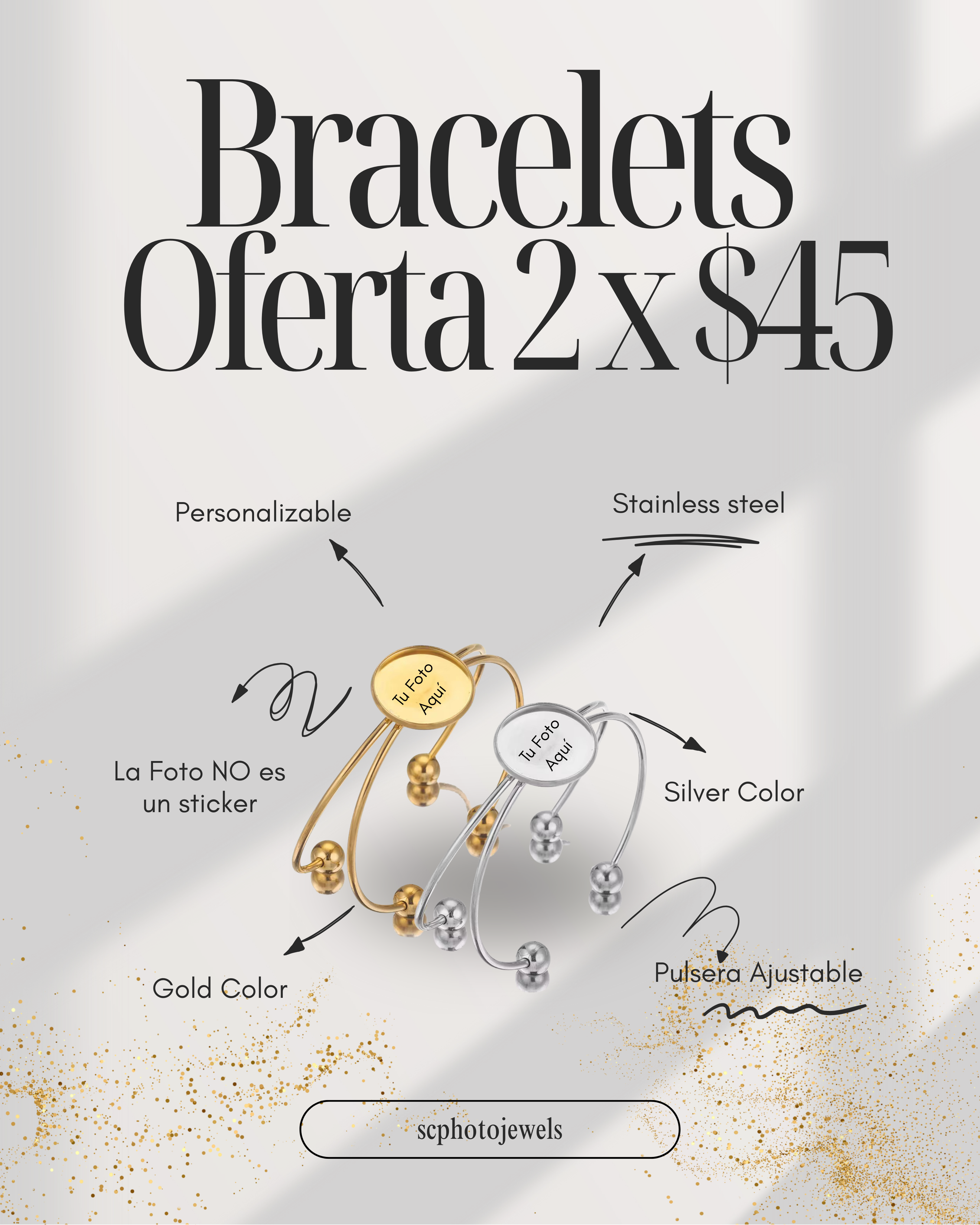 Oferta: 2 Bracelets x $45