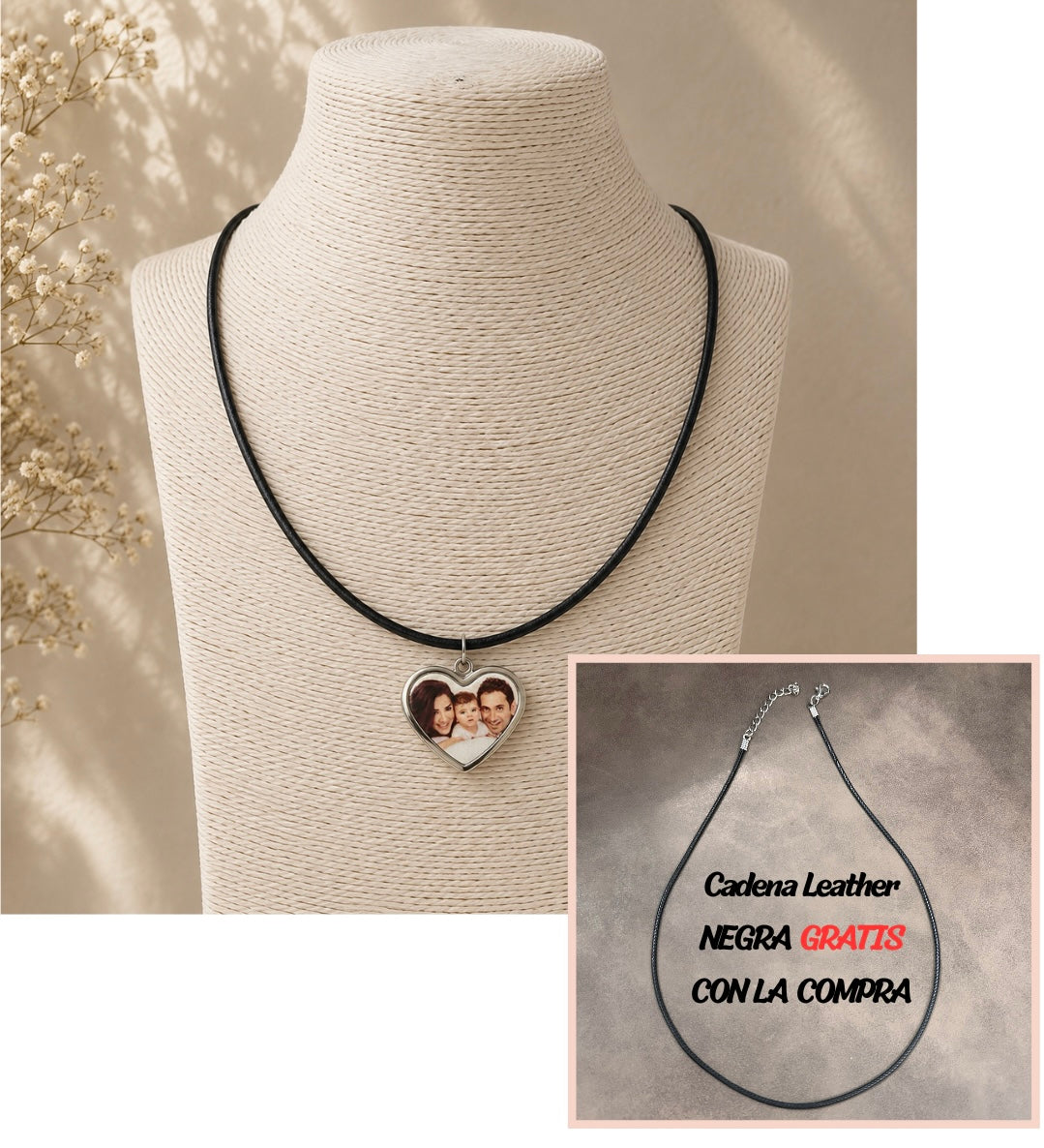 Charms personalizados + cadena GRATIS