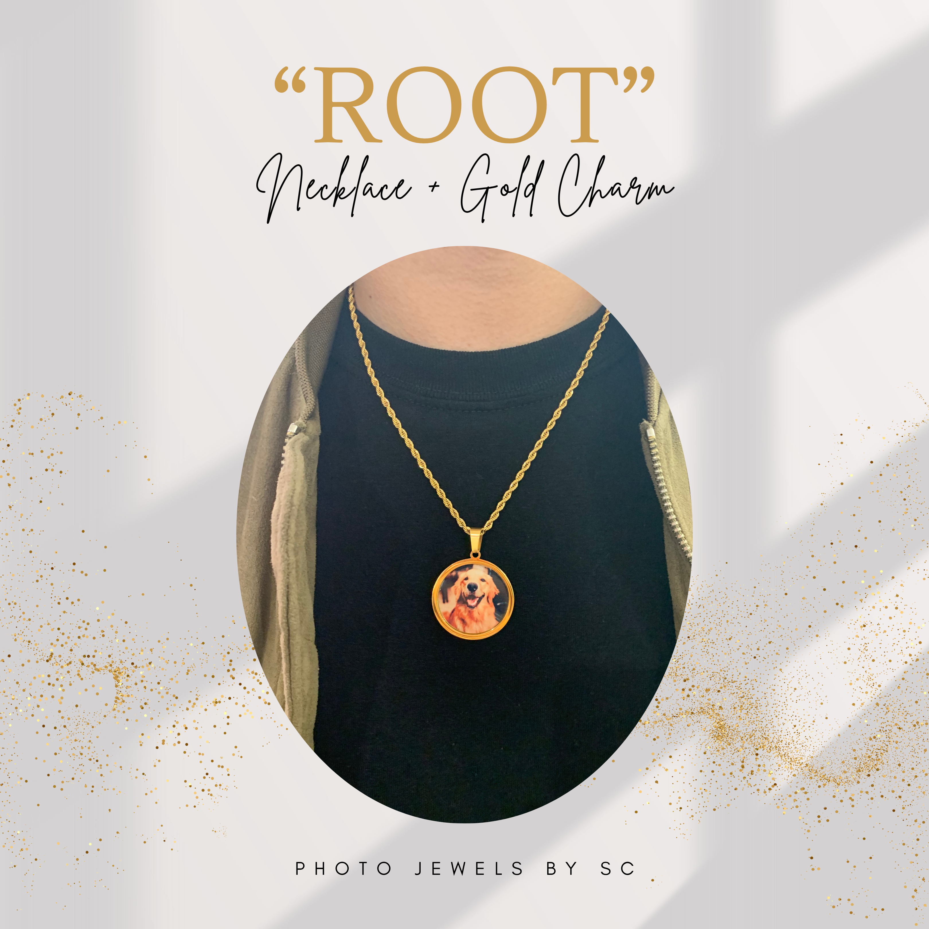 “Root” Gold Charm