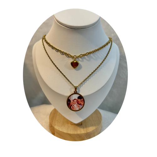 "Linked by Love" Gold Charm