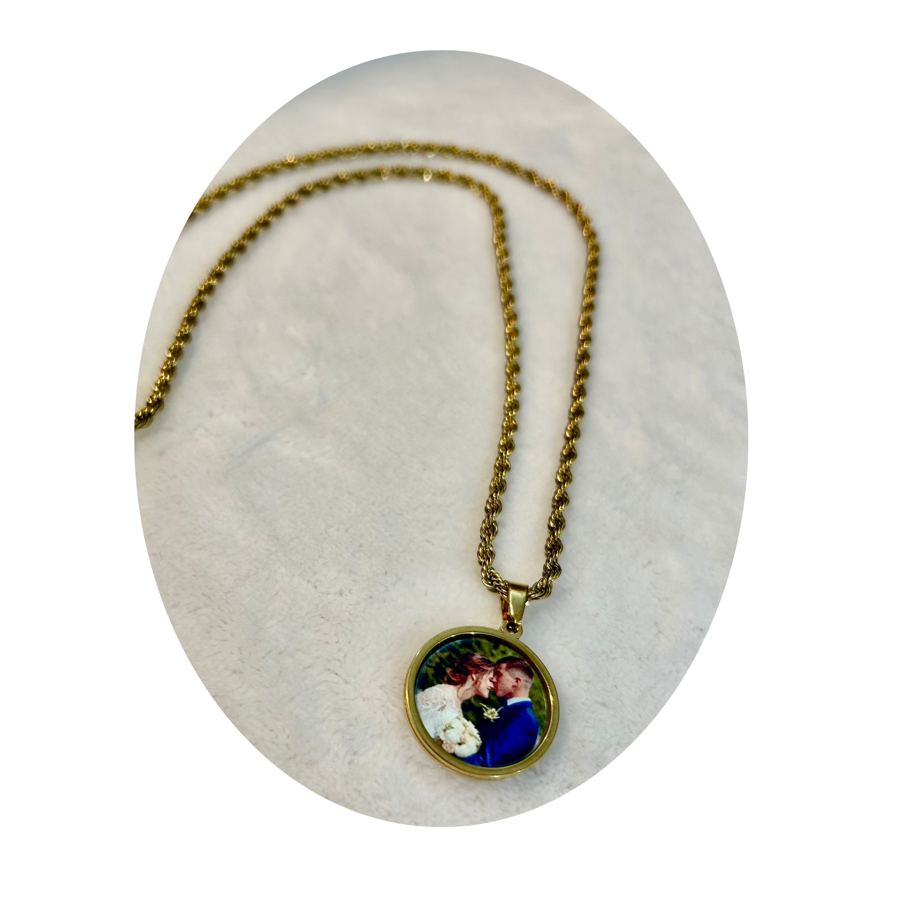 "Together" Gold Charm