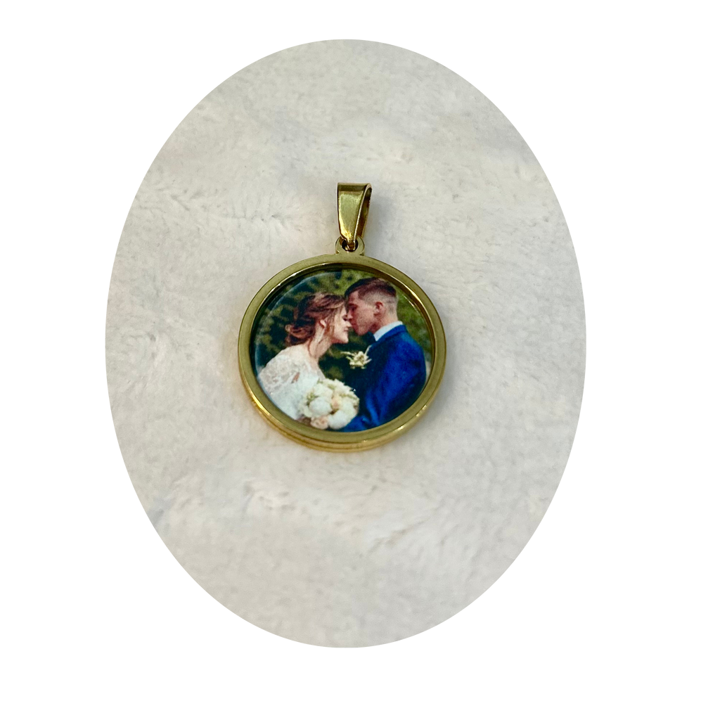 "Together" Gold Charm