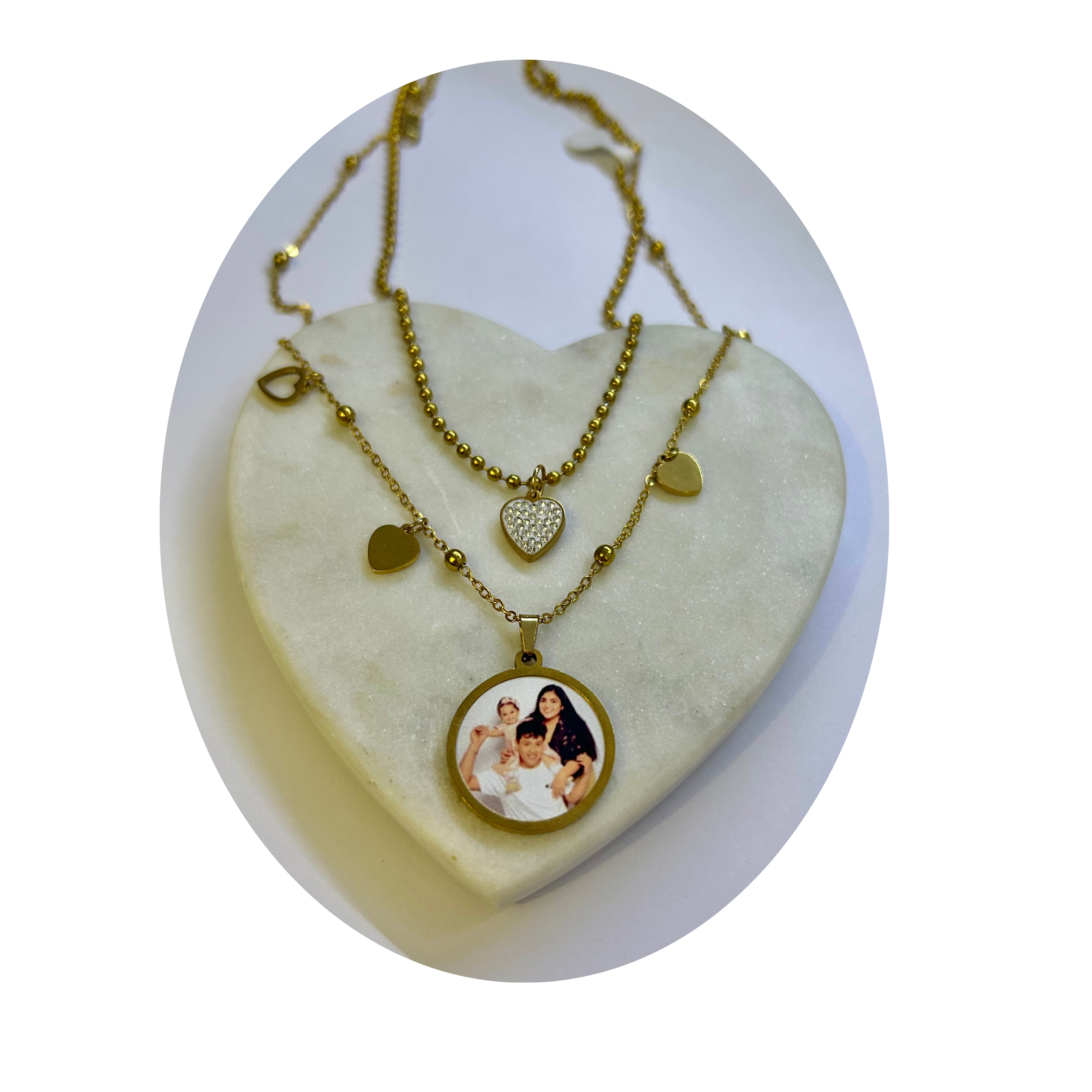 "You+Me+Us" Gold Charm