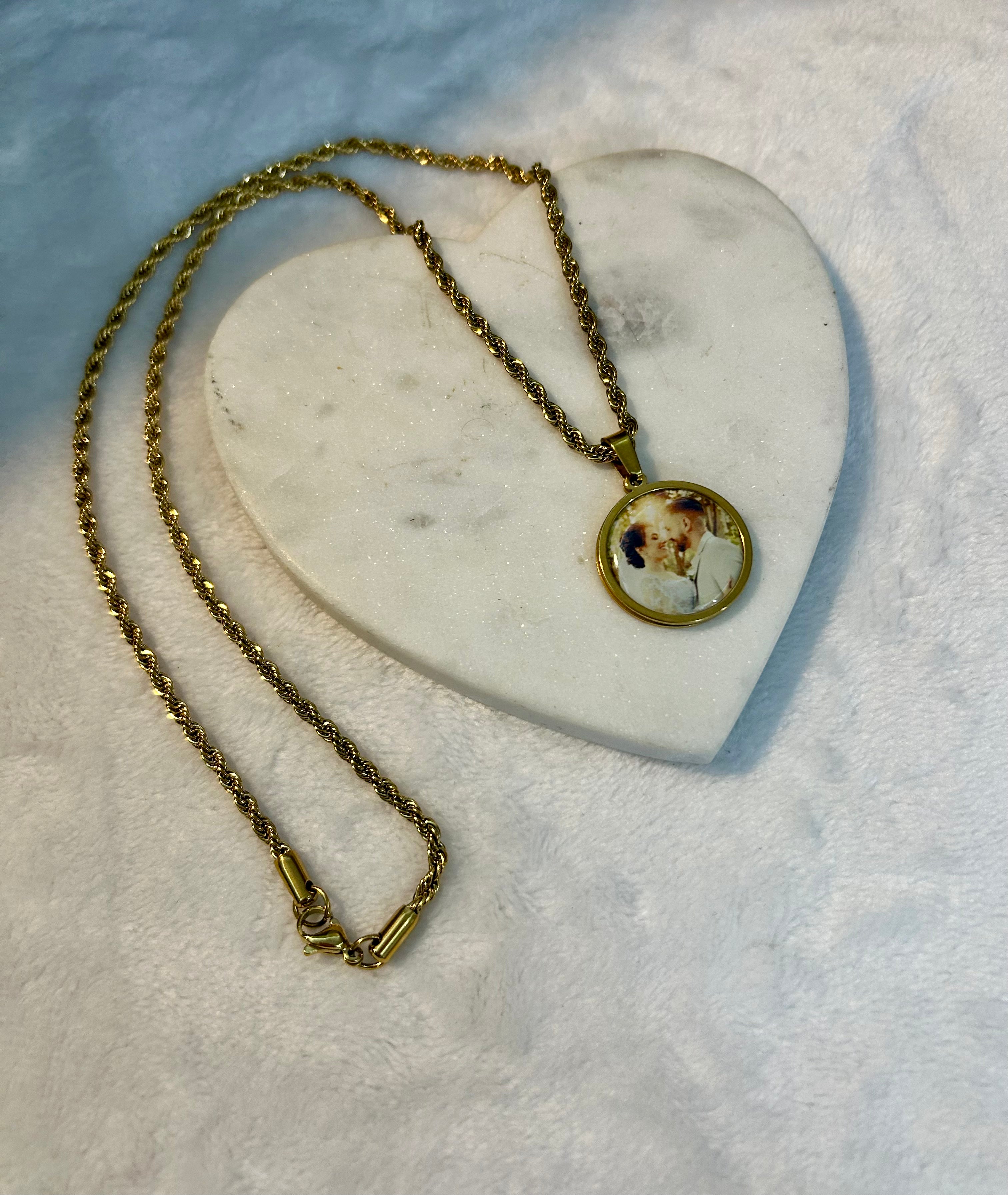Matching Photo Necklace